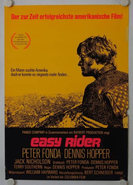 Easy Rider originales deutsches Filmplakat